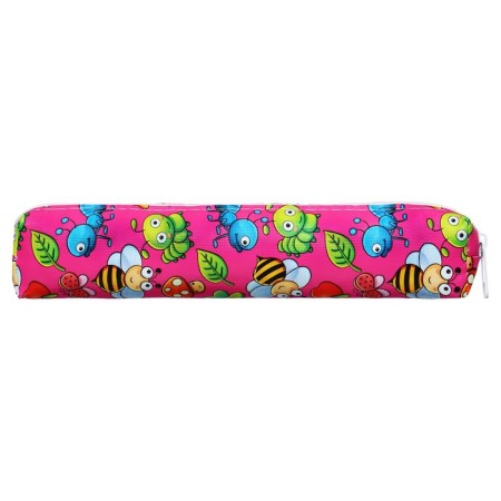 School penalty at the zipper "insects", pink color-2
