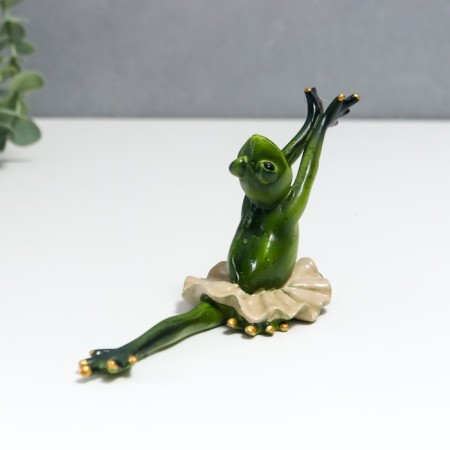 Souvenir Polystone Lak "Frog Ballerina - Tragedy" 8x6x17 cm-3