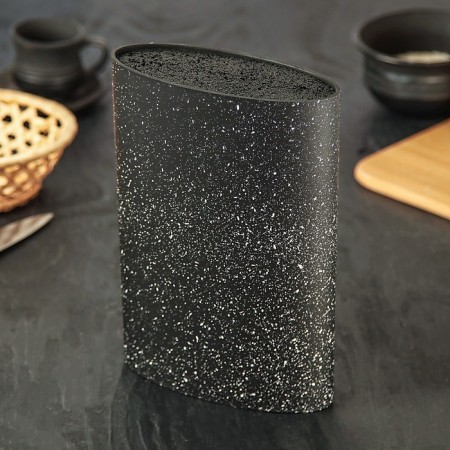Knives stand with filler "marshmallows", 16 × 7 cm, black color