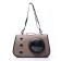 An animal carrier bag with a window, brown, 40 x 26 x 26 cm