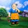 Garden figure "Baba with a chip" 23x37x63cm