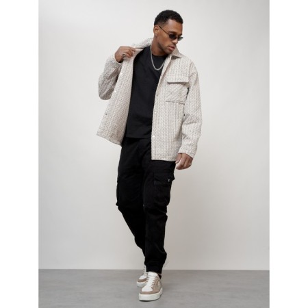 Male windbreaker, size 50, beige color-8