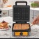 Belgian waffle waffle KitFort KT-1694, 1200 W, cord 0.6 m