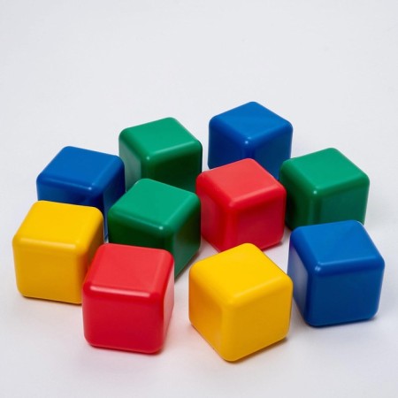 A set of colored cubes, 10 pieces 12 × 12 cm-5