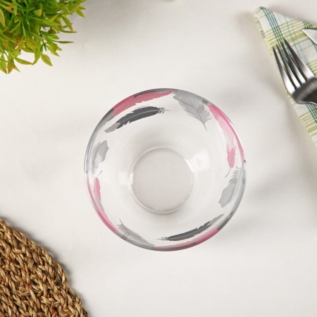 Glass salad Tirana Pink, 400 ml, D = 13 cm-2