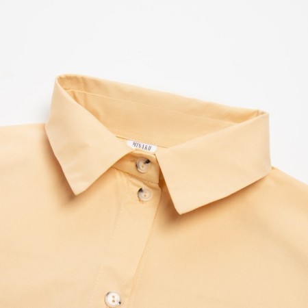 Women's suit (shirt, shorts) minku: overSize color beige, size 42-8
