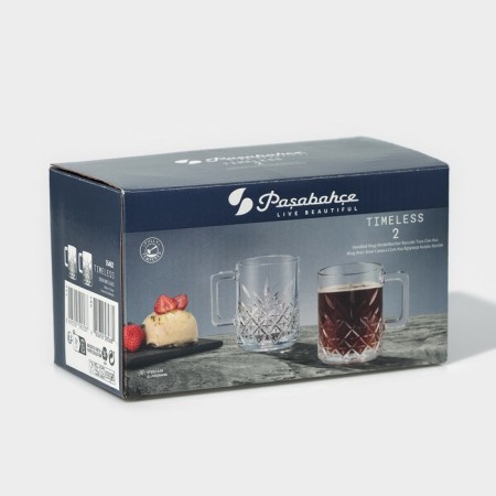 Set of glass mugs Timeless, 250 ml, 2 pcs-5