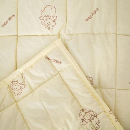 The blanket is quilted, size 105x140 cm, sheep's wool-2