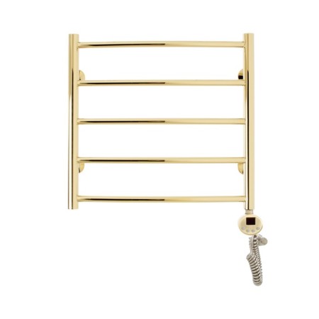 Domoterm electric heated towel rail "Calipso" P5, 500x500 mm, right, gold-1