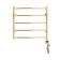 Domoterm electric heated towel rail "Calipso" P5, 500x500 mm, right, gold