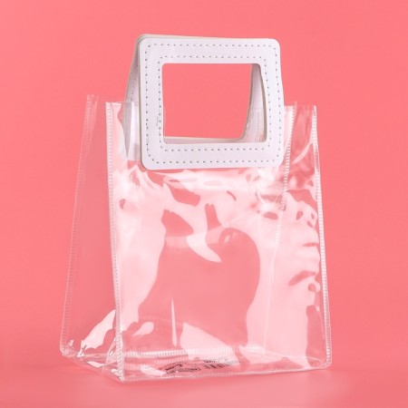 Gift package from PVC, white, 17 x 15 x 8 cm-1