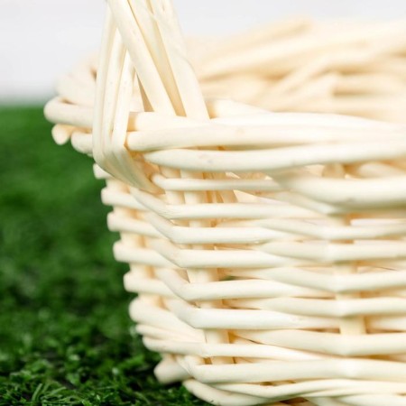 Wicker basket, willow, round-1