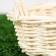 Wicker basket, willow, round