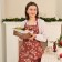 Apron Ethel "New Year’s Plants" 60x70 cm, 100% HL, Rogozhka 186 g/m2