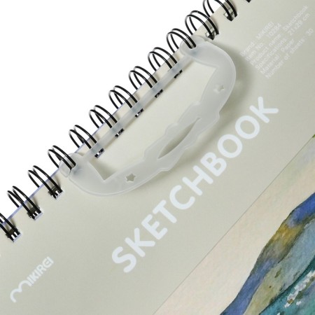 Sketchbook 21x29cm for pastel, 30 sheets, hard cover, density 130 gr, mix-9