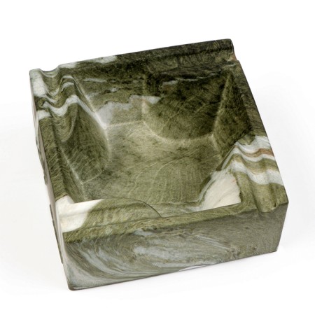 Ash "marble", 12.9 x 5.5 cm, ceramics, gray-2