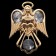 Souvenir "Angel", on a suction cup, with crystals