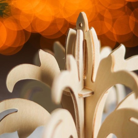 3D-model team wooden miracle-drive “Christmas tree toy. Snowflake No. 10 "-1