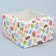 Capcake box, confectionery packaging, 4 cells "Sweets", 16 x 16 x 10 cm