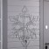 LED figure "Snowflake", 90 cm, Duralight, 280 LED, 220 V, blinking, glow of white/blue