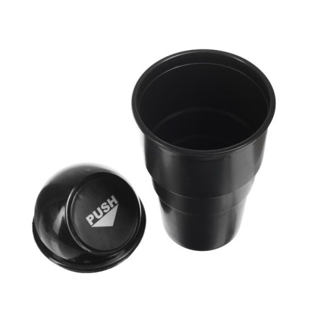 Torso garbage container in a cup holder, black-3