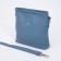 Bag Cross-Bodi with a zipper, blue color