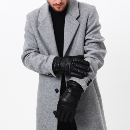Gloves male, dimensionless, with insulation, black color-3