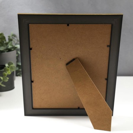 Photo frame plastic 20x25 cm "Chocolate leaves, golden double frame" 29.7x25 cm-3