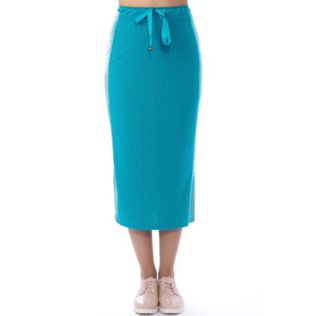 Women's skirt, size 42, blue color-2