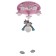 Chandelier 86207/6 E27 40W pink-white 50x50x24 cm Bayerlux
