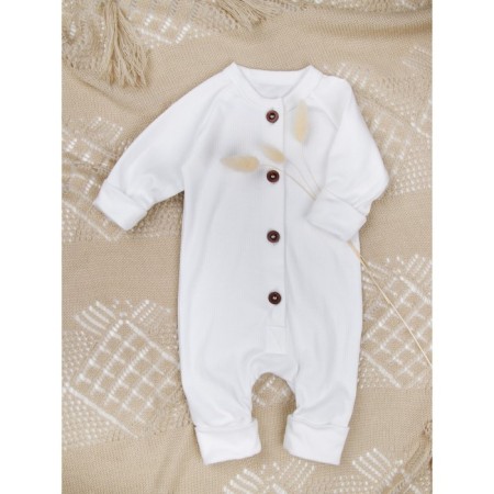 Kombinazon on buttons for children's fashion, height 74 cm, milk color-1