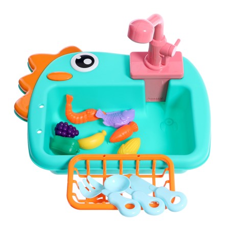 The game module of the kitchen "Sink-Dinosaurus", with a set of products mix, water circulates-1