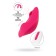 Liner in panties with vacuum-wave stimulation Jos Pimpit, silicone, pink, 9 cm