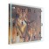 Carty clock is wall-mounted, interior "wolves" silent, 25 x 35 cm