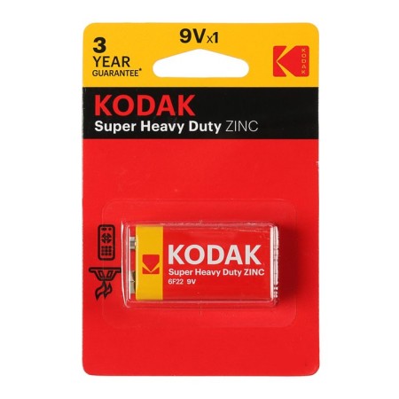 Salt battery Kodak Extra Heavy Duty, 6F22-1BL, 9V, Crohn, Blister, 1 pc.