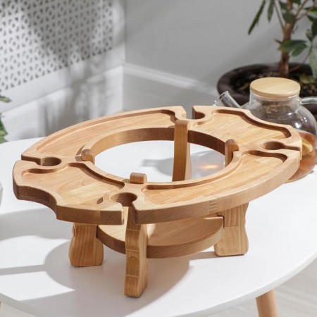 ADELICA-40 × 30 × 18 cm, birch birch table and wine-4