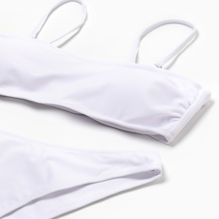 Female Separate swimsuit with minaku mesh color white, rr 46-4