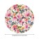 Rosa Rosa Roses, Round, Oxford, elastic band, size 120x120 cm, diameter 75-100 cm