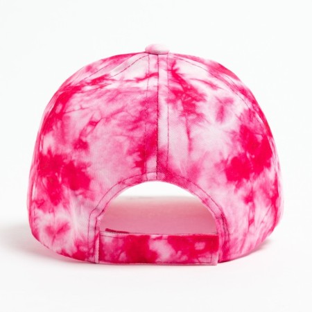 Women's cap TIE-DYE MINAKU, Fuchsia color, size 54-56-3