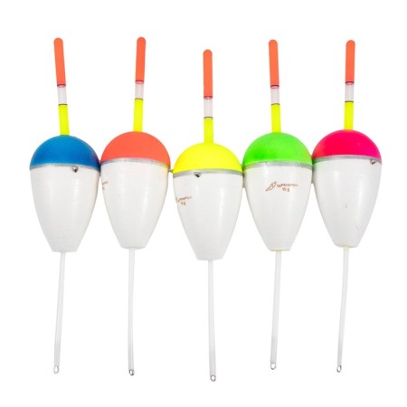 Flot Yaman "drop" with colored antenna, foam, 15 g, color mixt. 5 pcs.