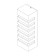 Bra Outdoor O034WL-02B, 2x60W, 12.2x8.5x26.2 cm, E14, black color
