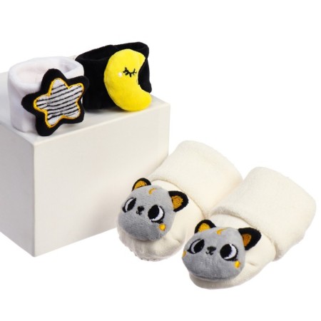Gift set "rattles on pens and legs: cats", 4 pcs, crush me-5