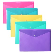 A4 button folder-convert, 180 μm, Calligrata Pastel, glossy, translucent, mix
