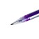 Set of gel pens 24 colors, striped silver case, in a blister on the button
