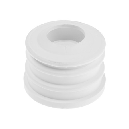 Transitional cuff Masterprof Isa. 131684, D = 40 x 25 mm, for sewer pipes, heaps, white-1