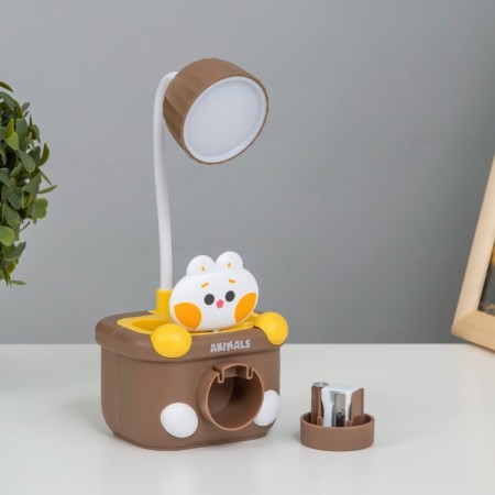 Highlight lamp with a "kitten" LED 3W USB chocolate 9.1x8.1x20 cm Risalux-5