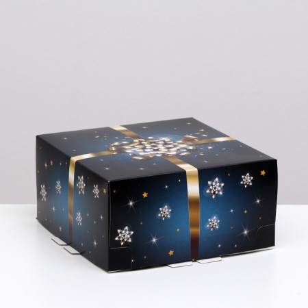 Gold Bant cake box, 24 x 24 x 12 cm, 1.5 kg