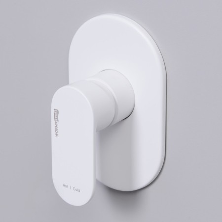 Shower mixer Wasserkraft Mindel 8551, single -leaf, without watering can, without spout, white-1