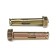 Anchor bolt of scrap, with a nut, galvanized, 10x60 mm, 110 pcs