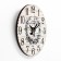 Wall clock, series: interior, "bird", discrete move, d-23.5 cm